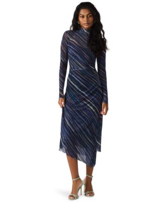 Women's Blare Mock Neck Bodycon Midi Dress