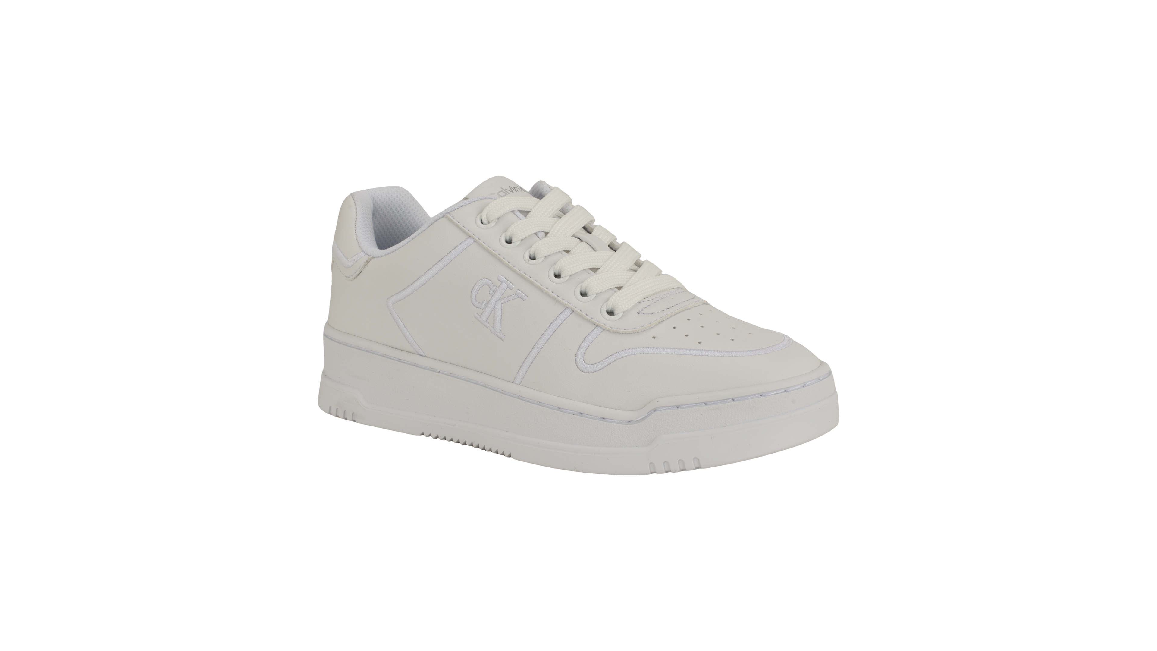 Calvin Klein Women's Pozin Round Toe Lace-Up Sneakers