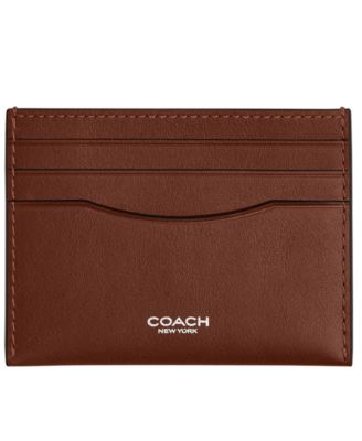 Men's Leather Flat Card Case Wallet