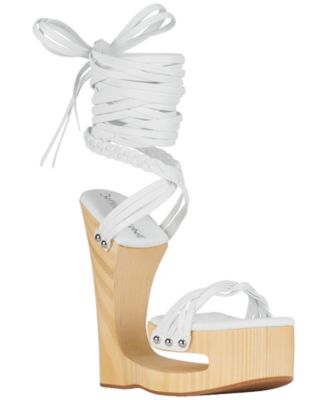 Women's Mazes Sculpted Leg-Wrap Platform Sandals