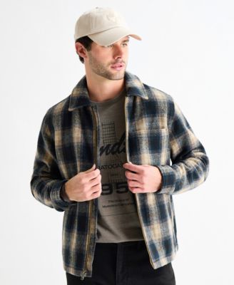Men's Plaid Long-Sleeve Jacket