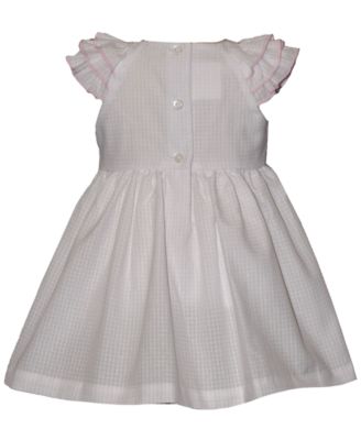 Baby Girls' Embroidered Roses Smocking Dress and Bloomers