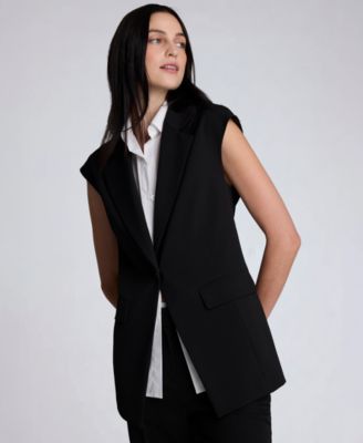 Women's Notch Collar One-Button Vest