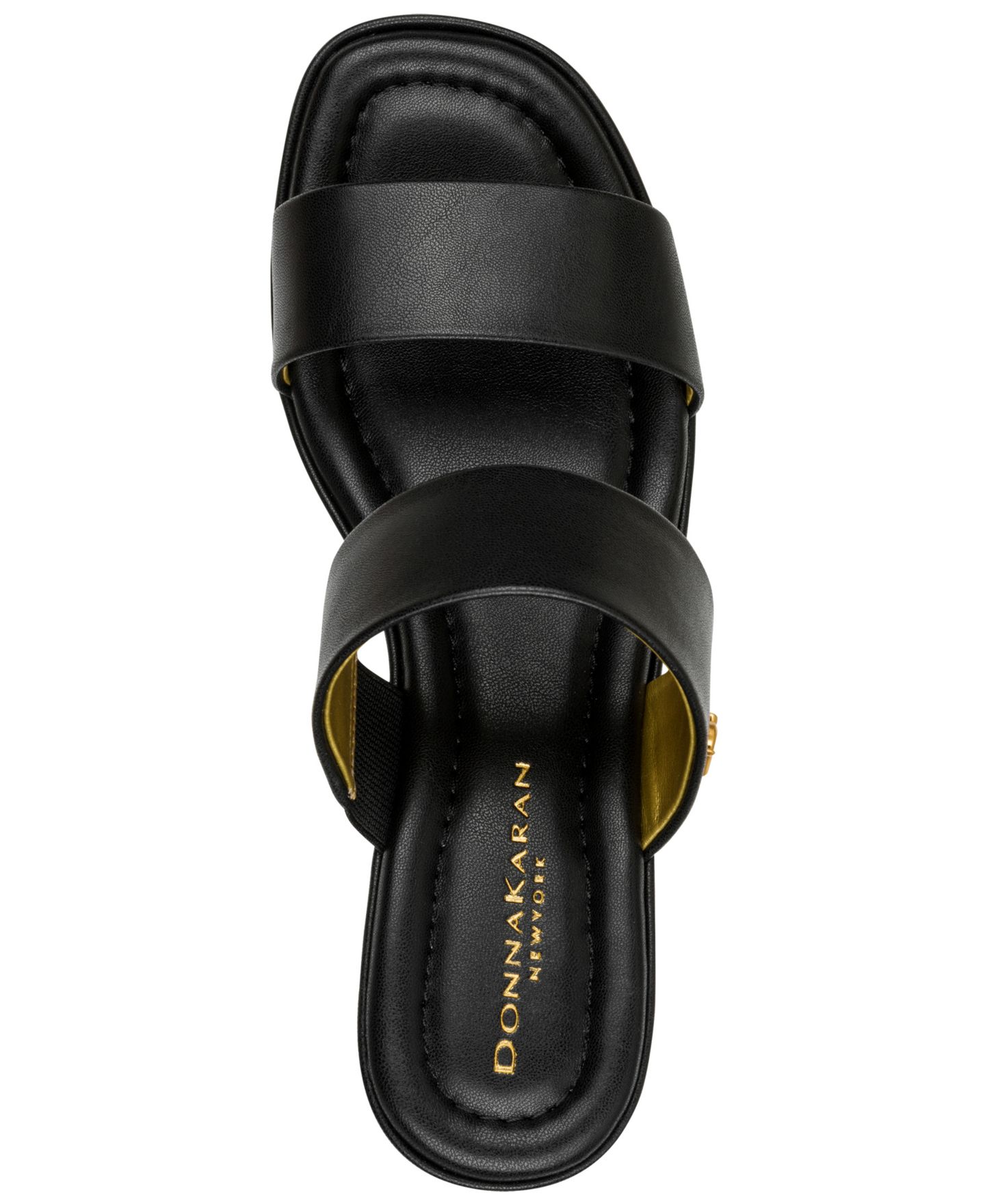 Женские сандалии Donna Karan New York Teagan Double Band Dress Sandals, цвет: Чёрный — фото 4