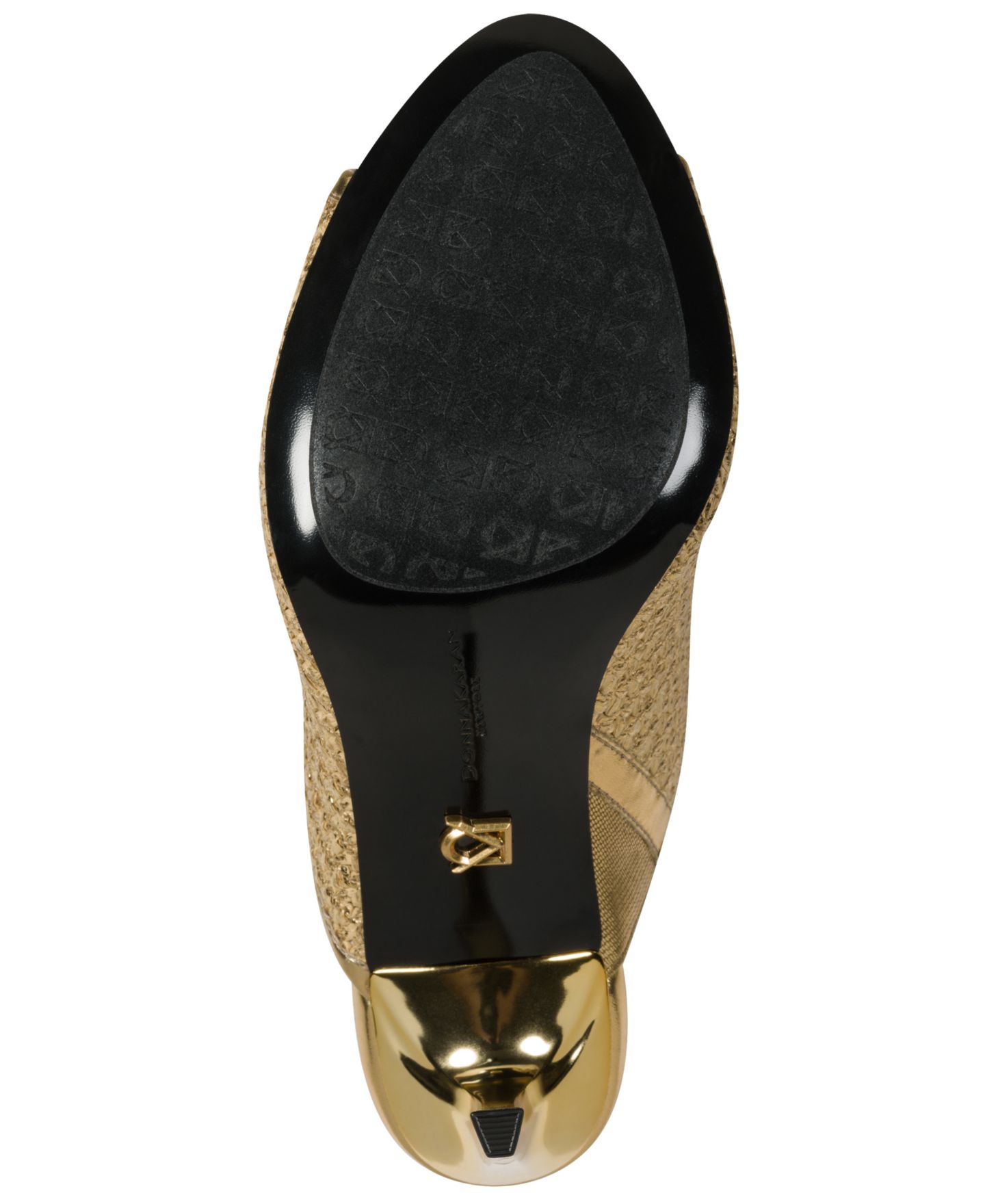 Женские сандалии Donna Karan New York Donna Mule Stiletto Dress Sandals, цвет: Золотой — фото 5