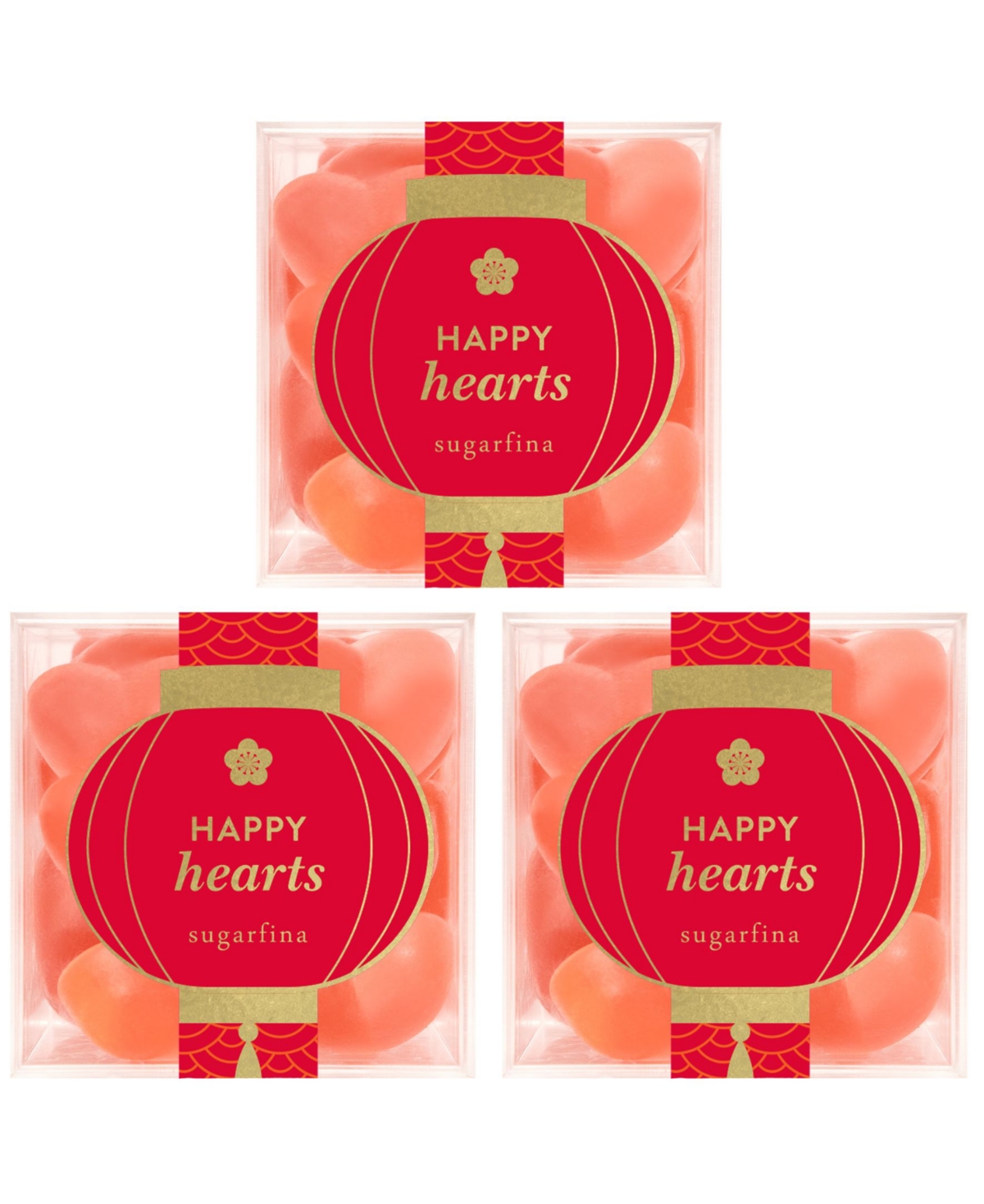 Sugarfina Valentine's Day Happy Hearts Candy Cube Kit, 3 Pieces