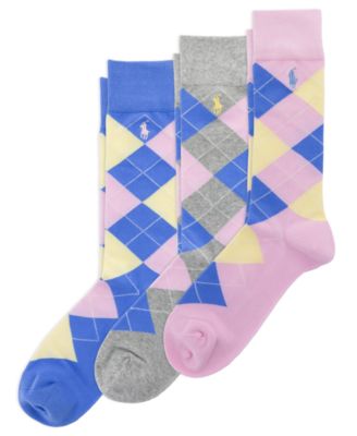 Men's 3-Pack Argyle Dress Socks