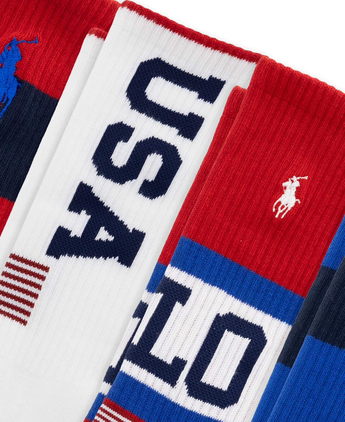 Polo Ralph Lauren Men's Usa Stadium Crew Socks, 6-Pack