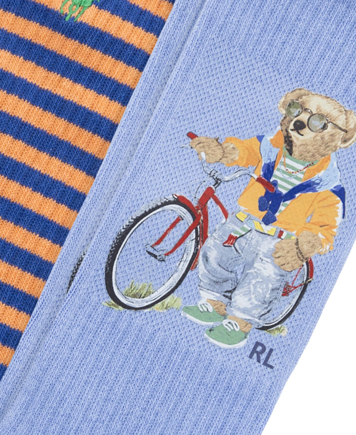 Носки для мужчин, 6 шт. — Polo Ralph Lauren, цвет: Жёлтый полосатый / Белый — фото 2