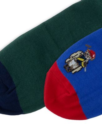 Men's Polo Society Mini Bear Crew Socks, 2-Pack
