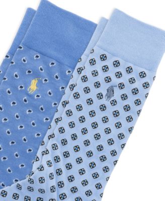 Men's Foulard Slack Socks, 2-Pack