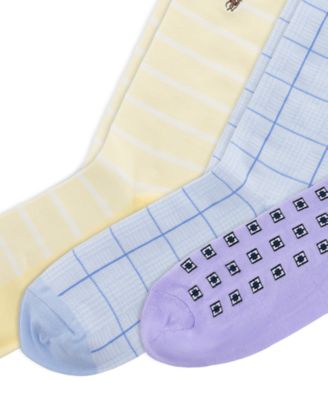 Men's Foulard Slack Crew Socks, 3-Pack