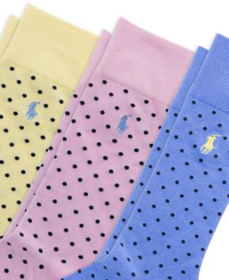 Men's 3-Pk. Classic Dot Dress Socks