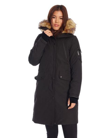 Женские куртки Alpine North Women's Laurentian | Long Parka Winter With Faux Fur Hood