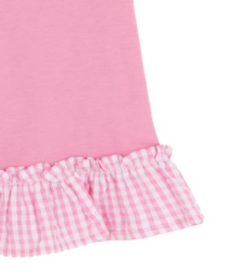 Baby Girls' Embroidered Daisy Sleeveless Top and Capri Pants, 2-Piece Set