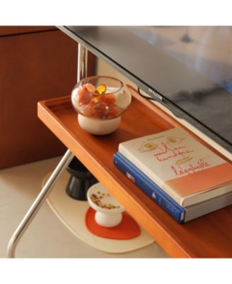 Antique Brown Movable TV Stand