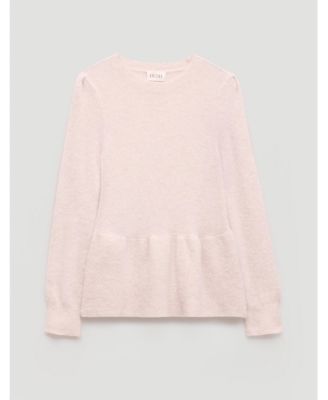 Women's Wool Blend Peplum Top