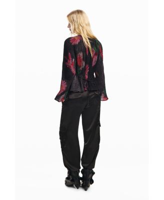 Women's Pixelated flower blouse