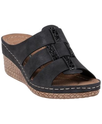 Women's Monte Embellished Wedge Sandals