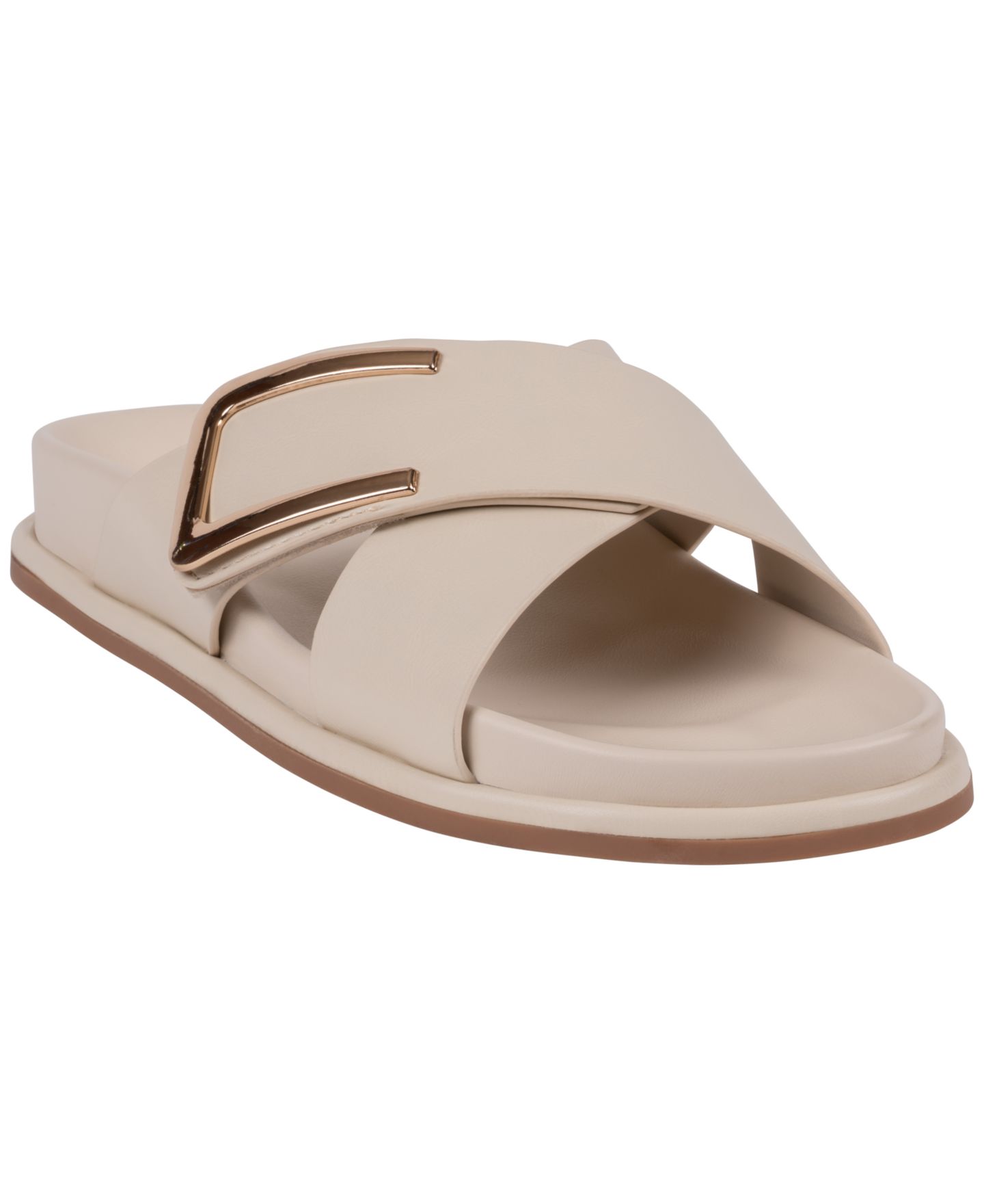 Женские сандалии GC Shoes Weekend Crisscross Footbed, цвет: Бежевый — фото 1