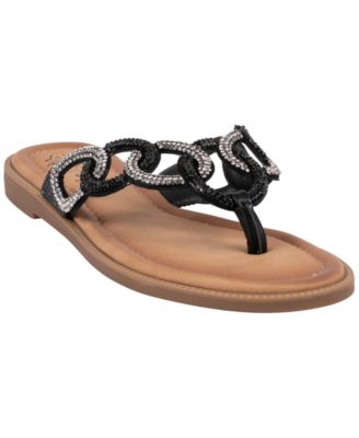 Women's Vania Chain Link Thong Flat Sandals
