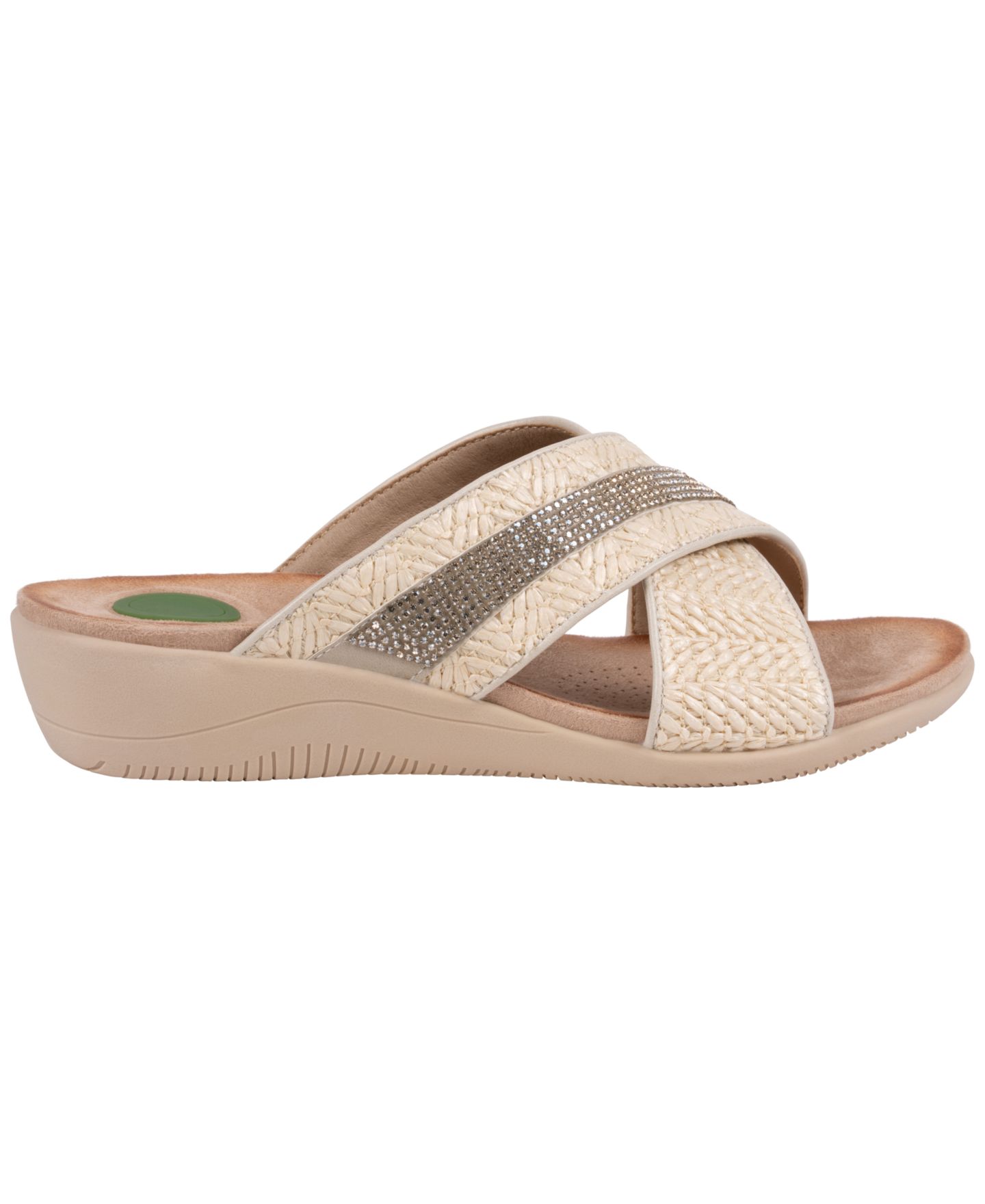 Женские сандалии GC Shoes Linnie Woven Crisscross Comfort, цвет: Натуральный — фото 2