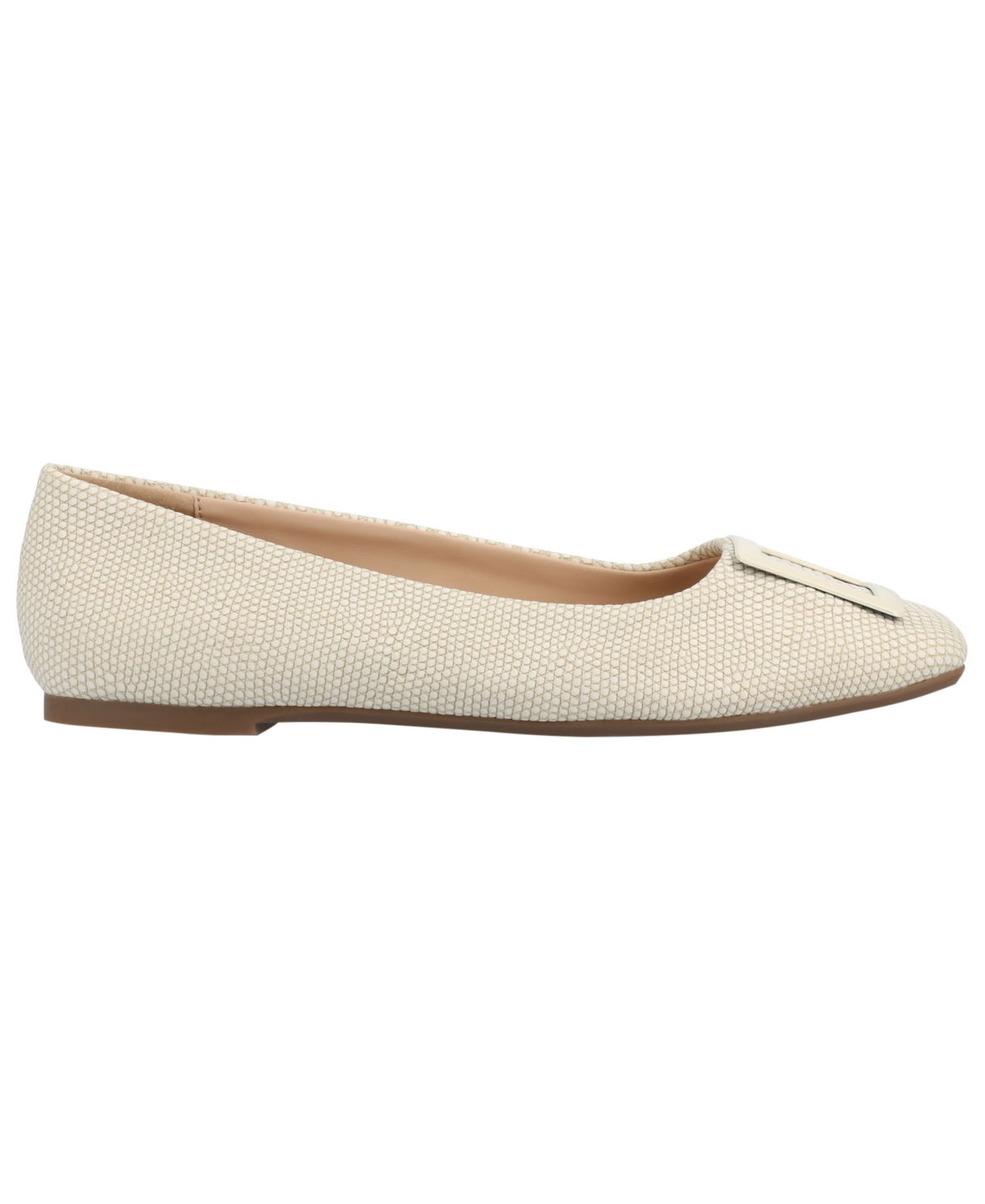 Journee Collection Women's Zimia Buckle Square Toe Ballet Flats