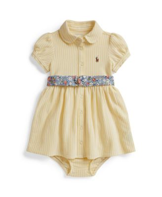 Baby Girls' Polo Club Collar Dress and Bloomers
