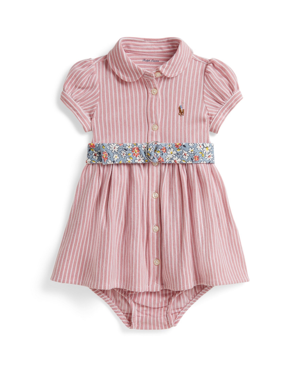 Polo Ralph Lauren Baby Girls' Club Collar Dress and Bloomers