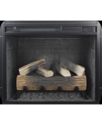 23 inch Infrared heating electric fireplace insert, with log set & realistic flame, remote control with timer, overheating protection
