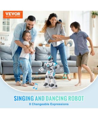 Interactive RC Robot Toy with Voice Control Music Stories and Programming Play