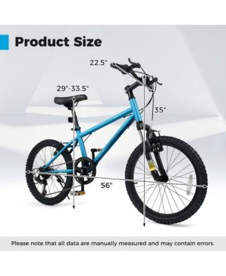 Kids Mountain Bike with Suspension Fork Six Speed Drivetrain and Dual V Brakes