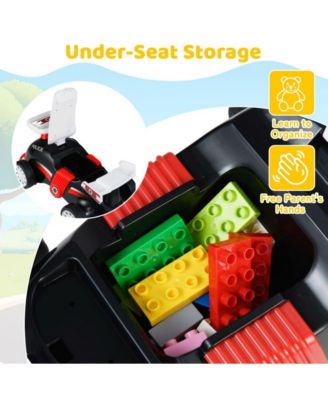 Kids Ride On Push Car with Music Storage Seat and Easy Maneuvering Wheels