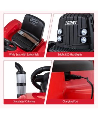 Kids 24V Ride On Tractor with Detachable Trailer Remote Control and Safety Features