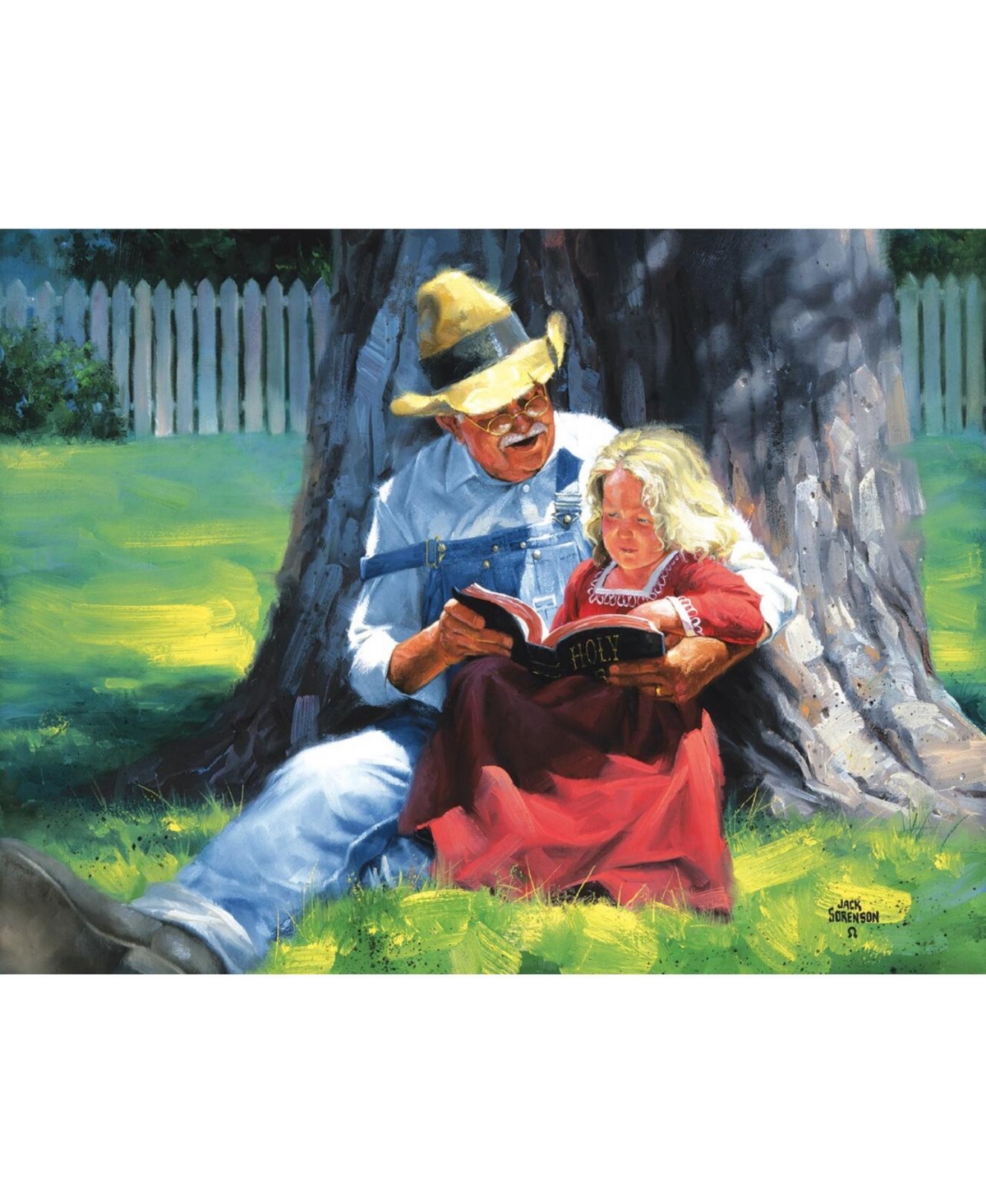 SunsOut Grandpa's Bible 500 piece Jigsaw Puzzle for Adults
