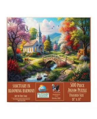 Sanctuary in Blooming Harmony 500 piece Jigsaw Puzzle for Adults
