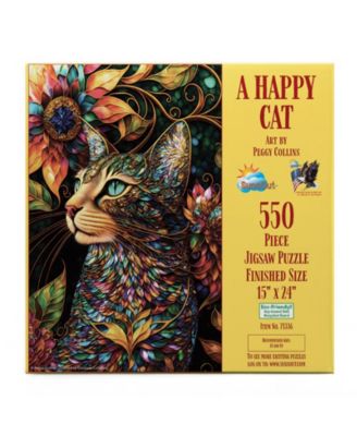 A Happy Cat 550 piece Jigsaw Puzzle for Adults