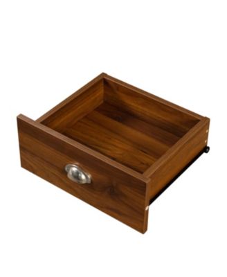 2-tier  Home Office Computer Desk with Hutch, Antiqued finish