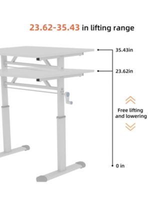 Adjustable Height Study Desk - Kids & Adults, Compact Design