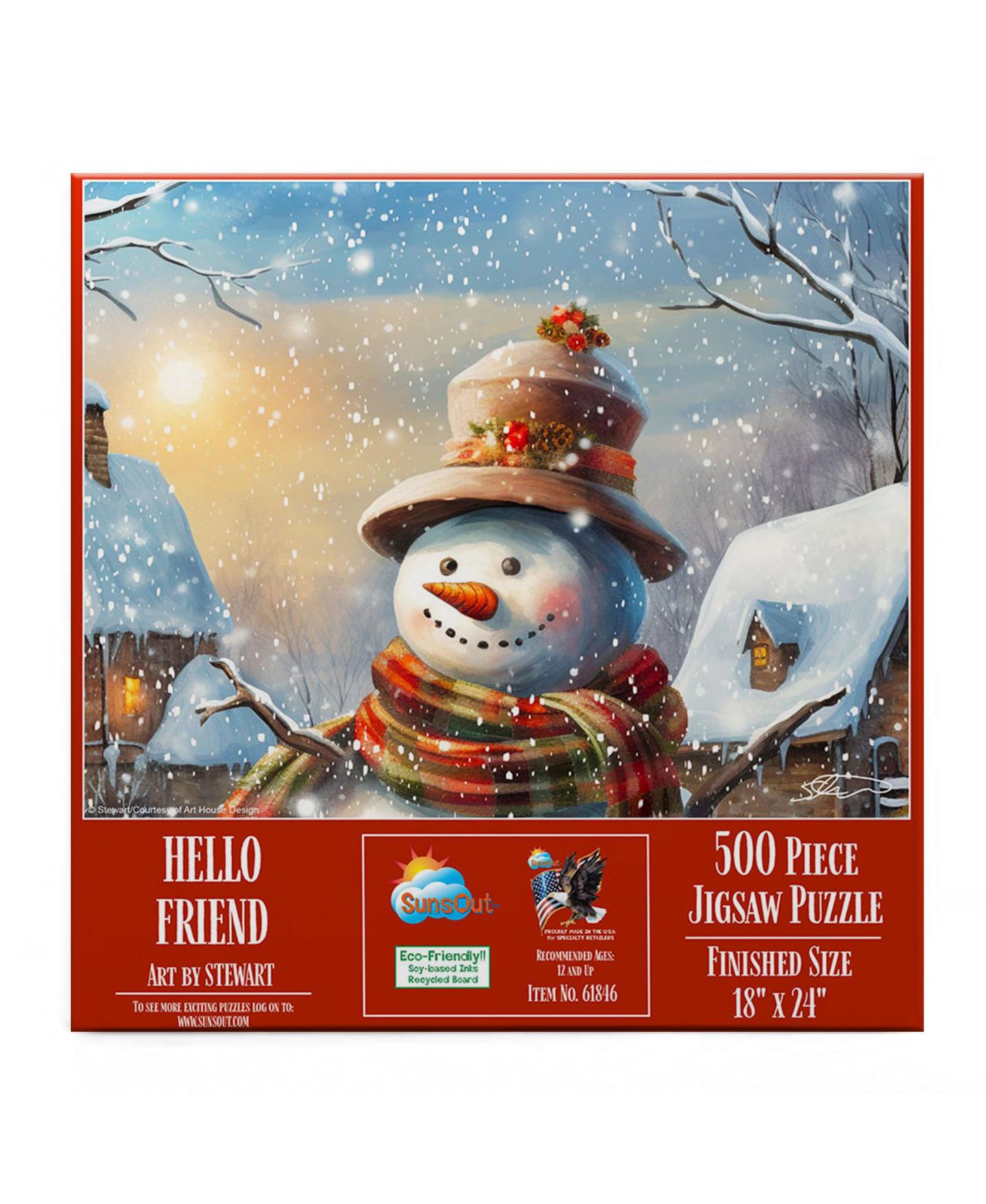 Детский пазл SunsOut Hello Friend 500 Piece Interlocking Jigsaw Puzzle, Ages 15+ — фото 2
