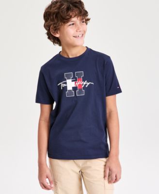 Boys' 8-20 Script H Logo Print T-Shirt