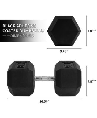 Hex Single Dumbbell Strength Training Workout Equipment, 90 lb