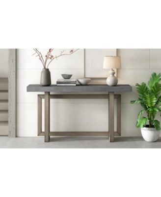 Contemporary Console Table with Wood Top, Extra Long Entryway Table for Entryway, Hallway, Living Room, Foyer, Corridor
