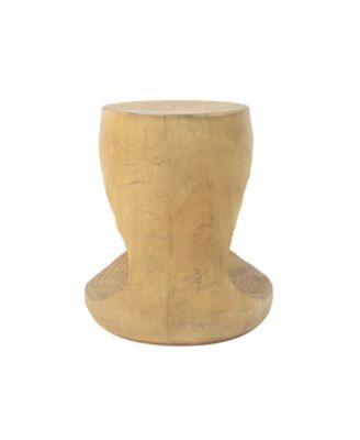 Hollow Side Table, Wood-like texture, Natural Color
