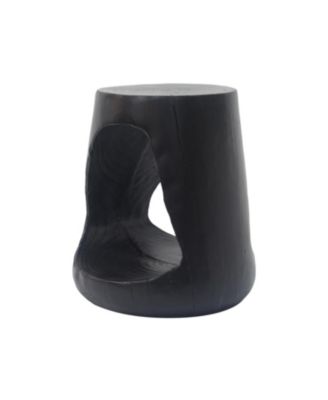 Hollow Side Table, Wood-like texture