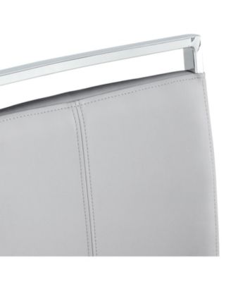 PU Leather Dining Chairs Chrome Legs