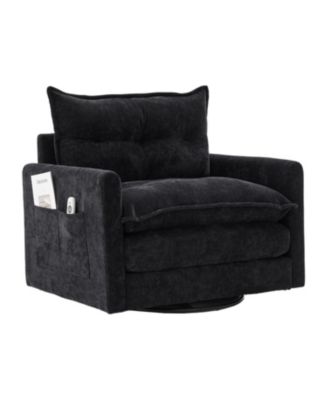 Swivel Barrel Accent Chair