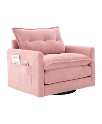 Swivel Barrel Accent Chair - Mid Century Modern