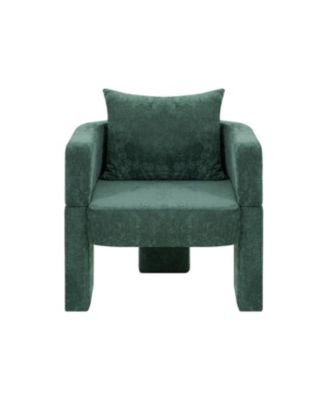 Chenille Accent Chair - Dark Green