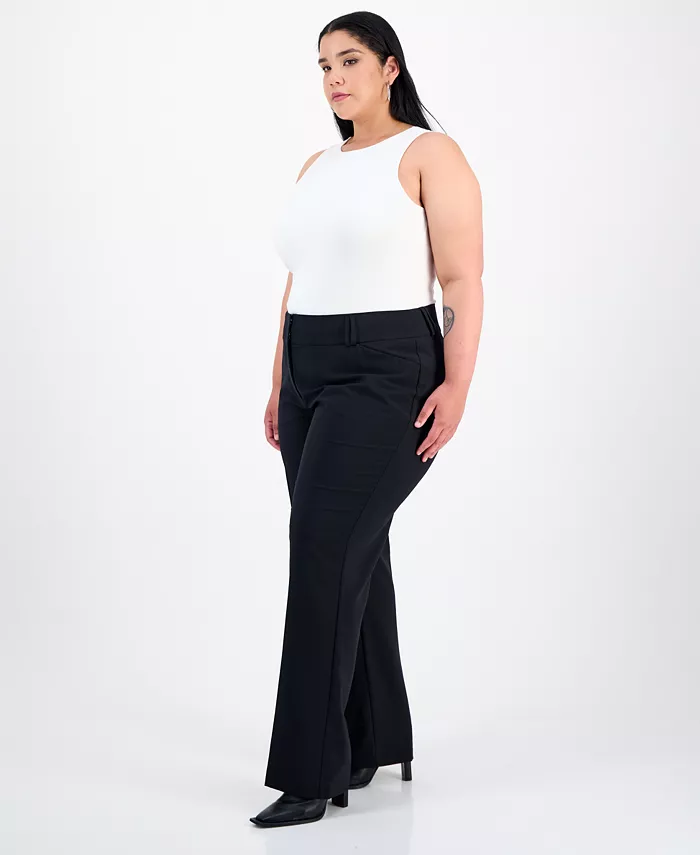 Plus and Petite Plus Size Curvy Bootcut Pants - thumbnail 4